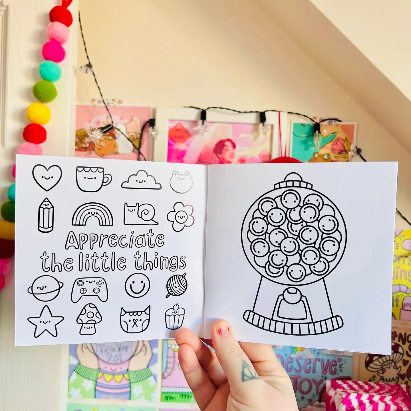Positivity Colouring Book