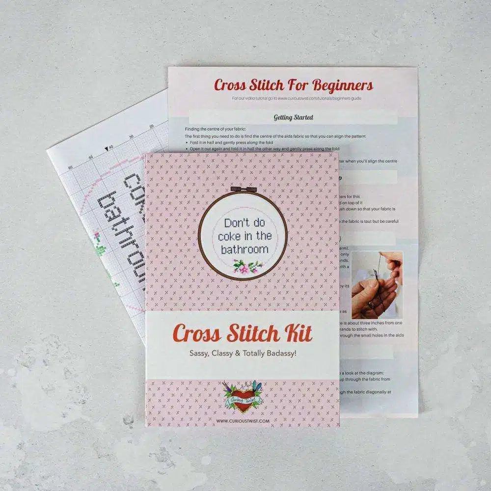 Don't Do Coke Cross Stitch Kit