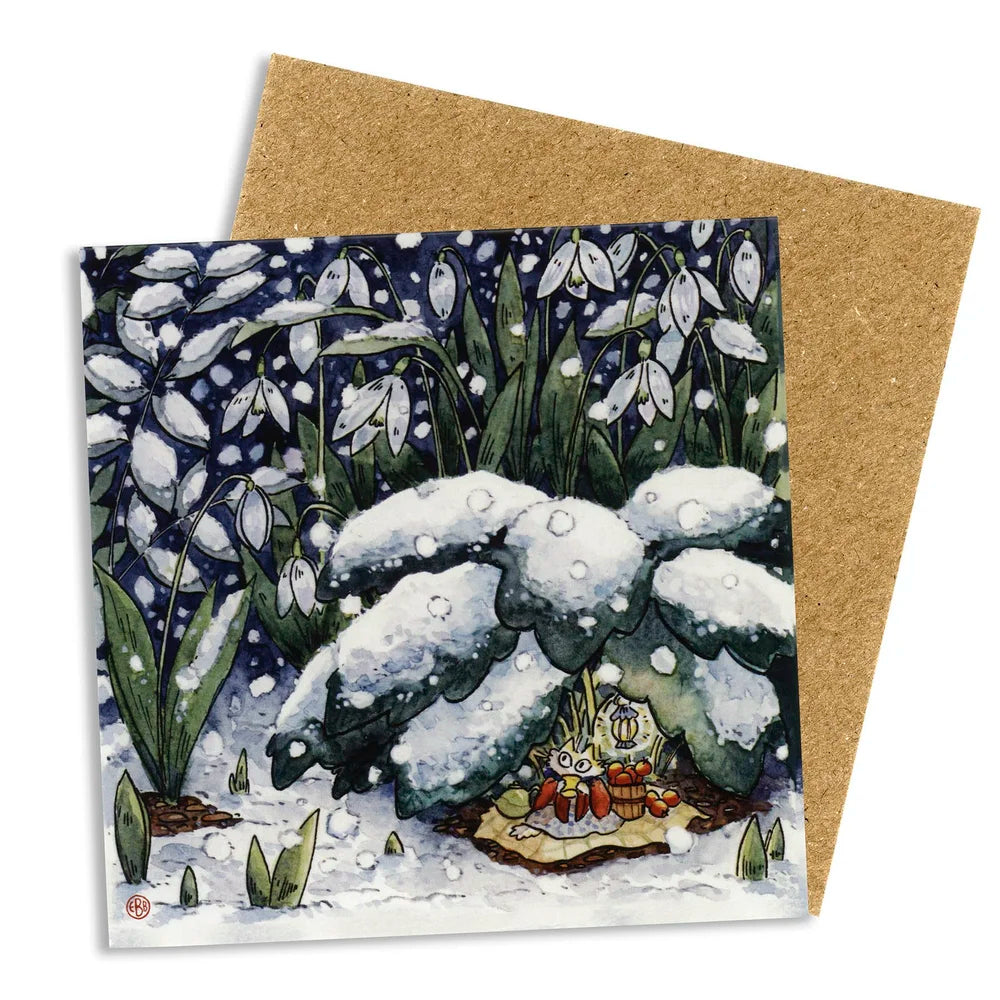 Small Gardener Winter Scene Card Pack - 3 Cards
