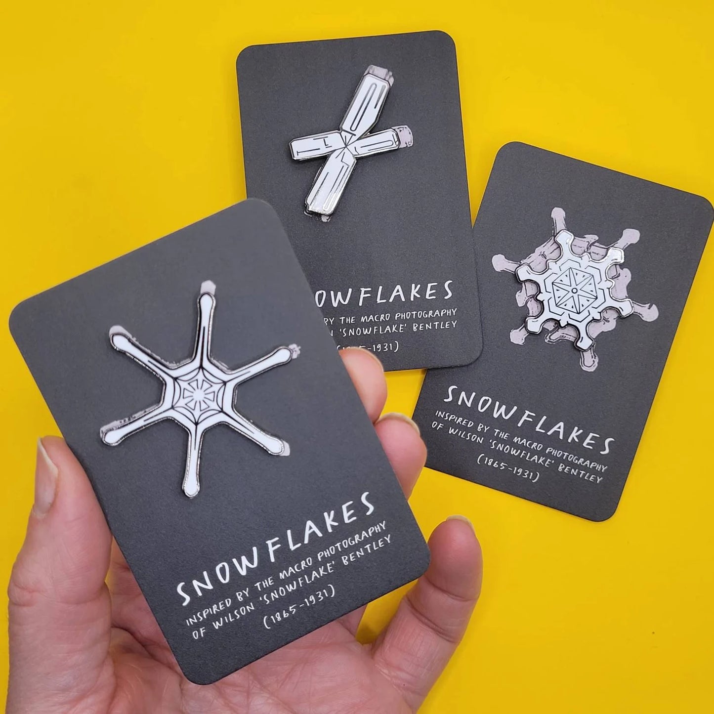 Stellar Plate Snowflake Enamel Pin