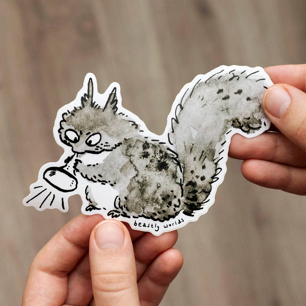 Annoying Squirrel Sticker