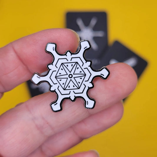 Stellar Plate Snowflake Enamel Pin
