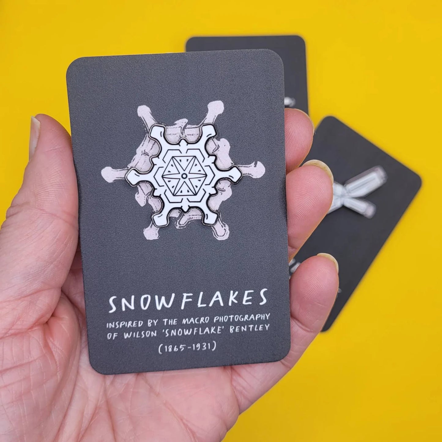 Stellar Plate Snowflake Enamel Pin