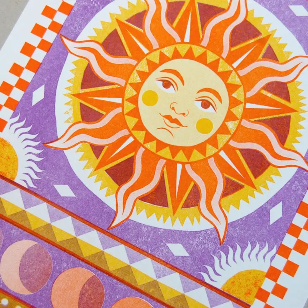 Sunbeam A4 Risograph Print