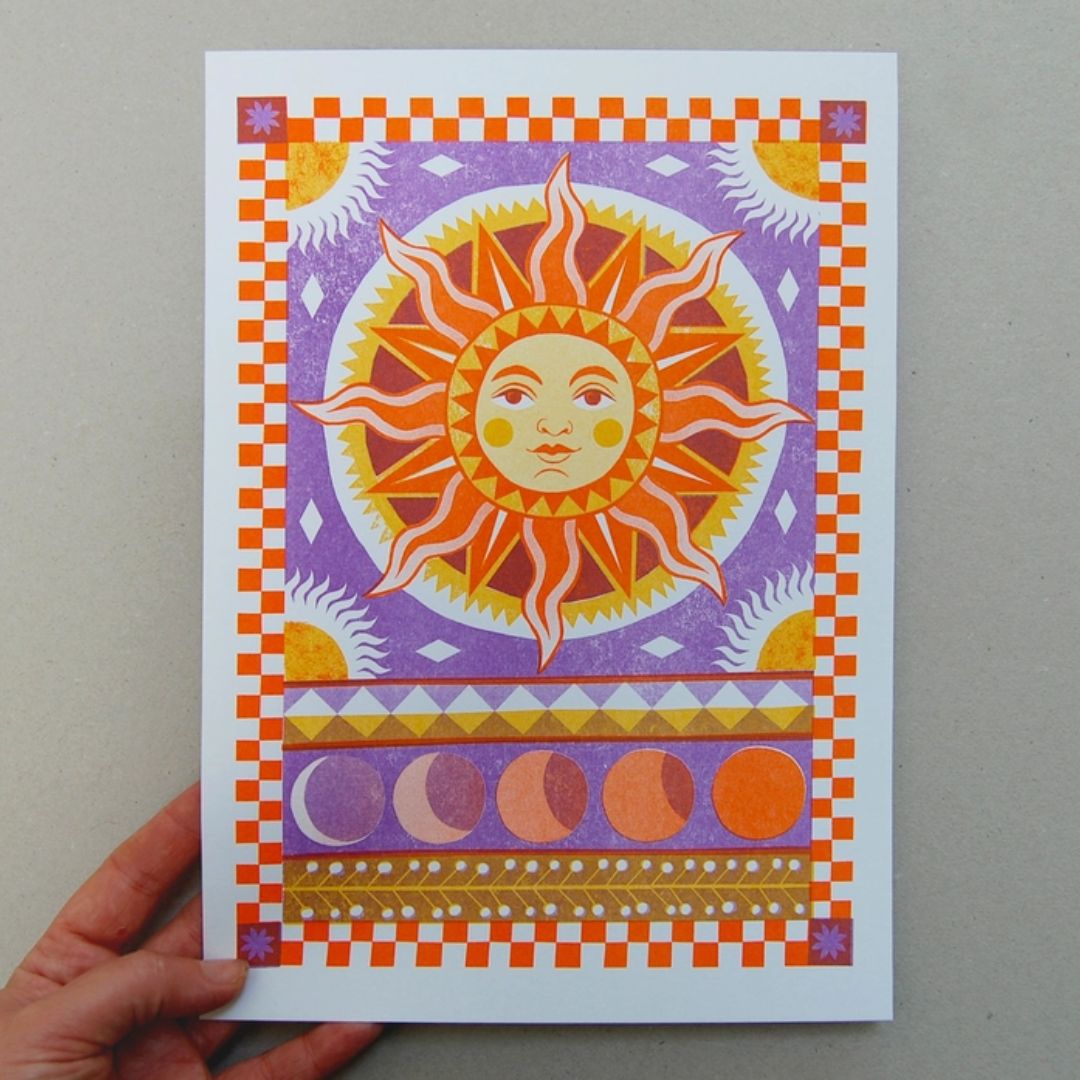 Sunbeam A4 Risograph Print