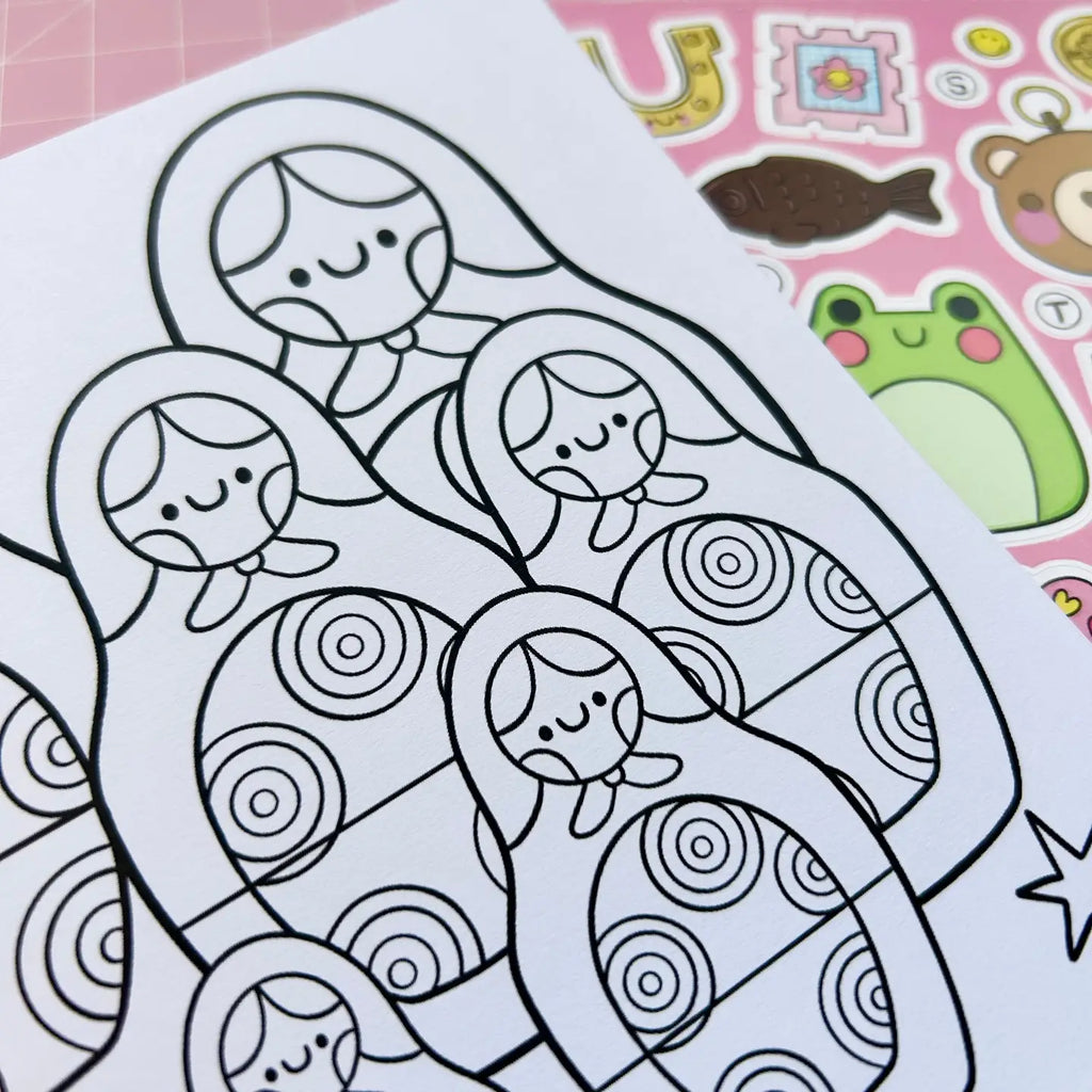 Trinket Collector Colouring Book
