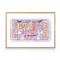 Ticket To the Haunted House A4 Print