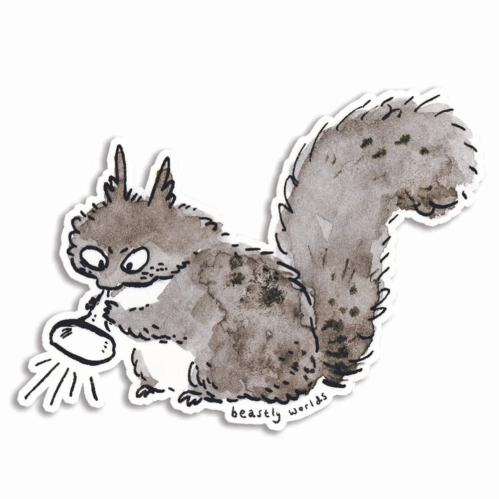 Annoying Squirrel Sticker