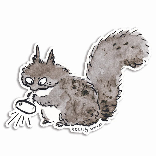 Annoying Squirrel Sticker