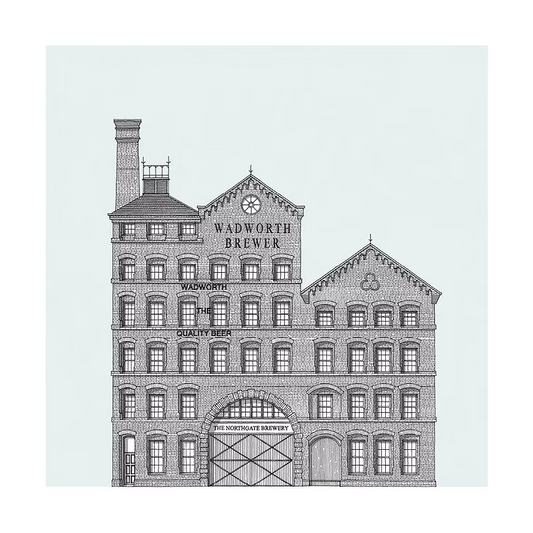 Wadworth Brewery Architectural Print - 2 sizes available