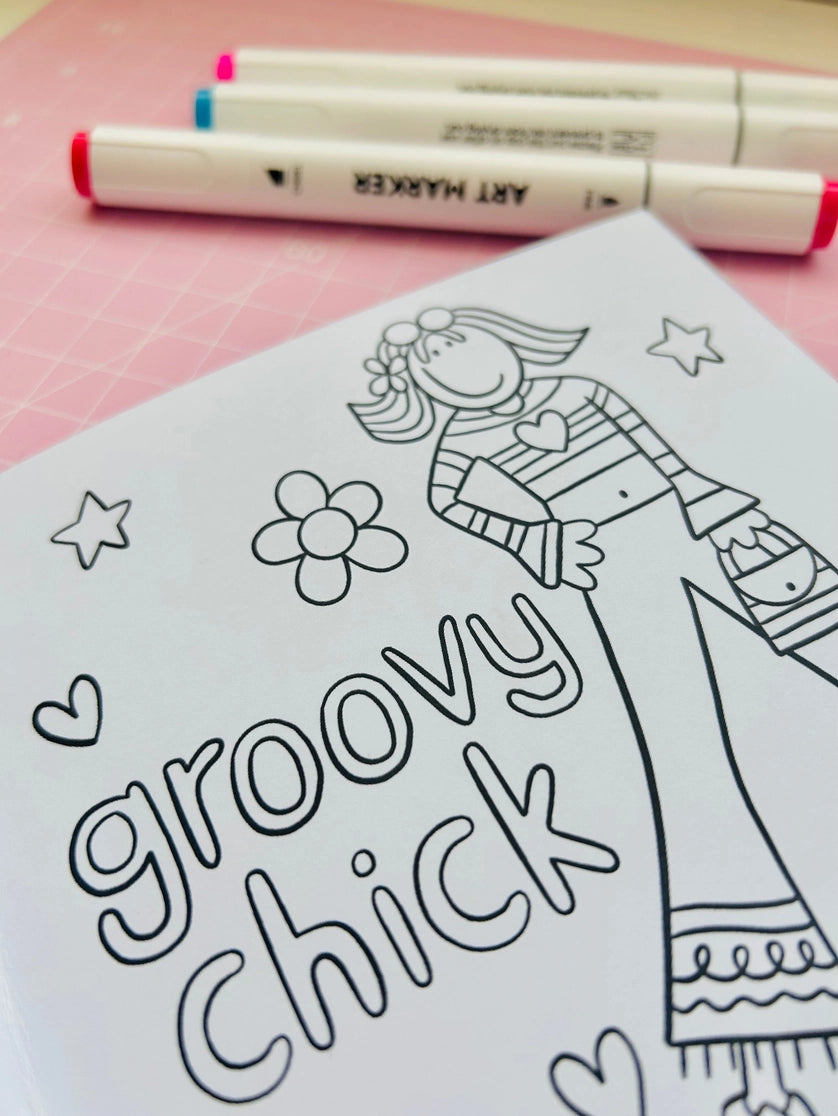 Y2K Nostalgia Colouring Book