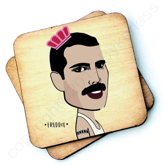 Freddie Mercury Wooden Coaster