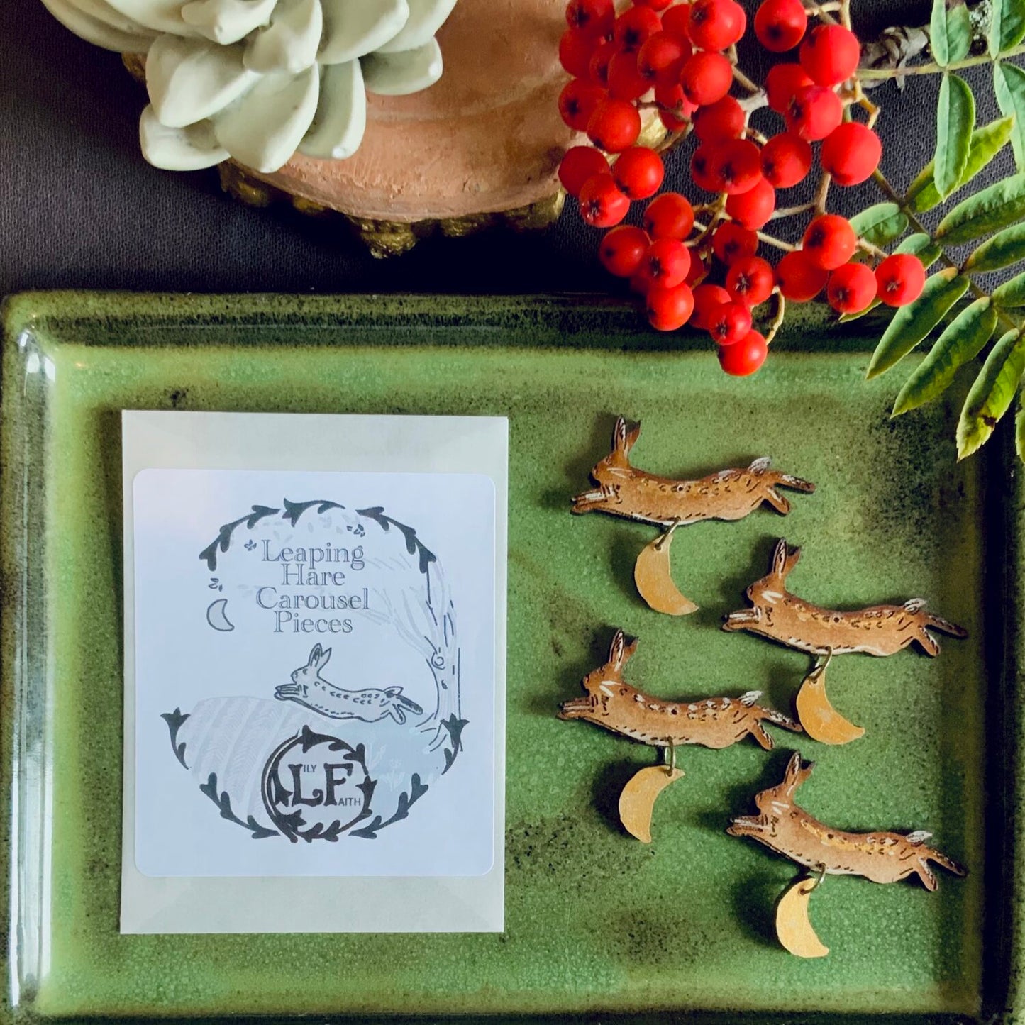 Leaping Hare Candle Carousel