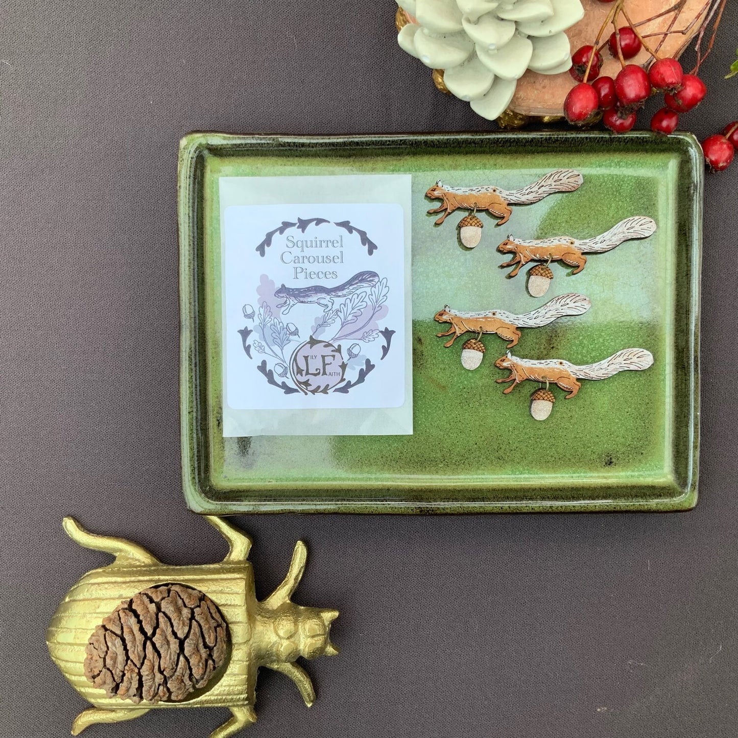Squirrel Candle Carousel
