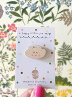 Smiley Cloud Pin Badge