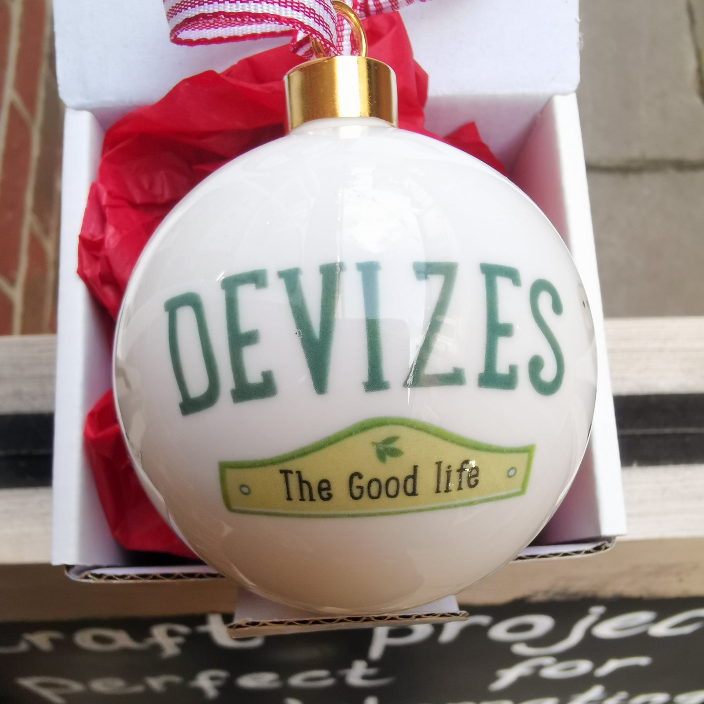 Devizes - The Good Life Ceramic Christmas Bauble