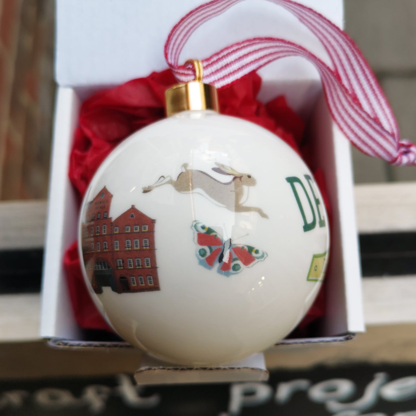 Devizes - The Good Life Ceramic Christmas Bauble