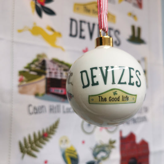 Devizes - The Good Life Ceramic Christmas Bauble