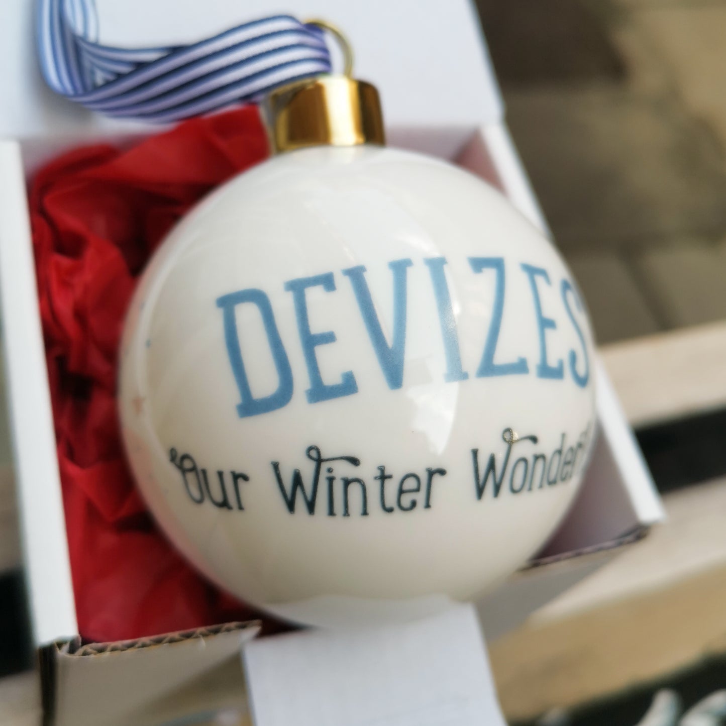 Devizes Our Winter Wonderland Ceramic Christmas Bauble