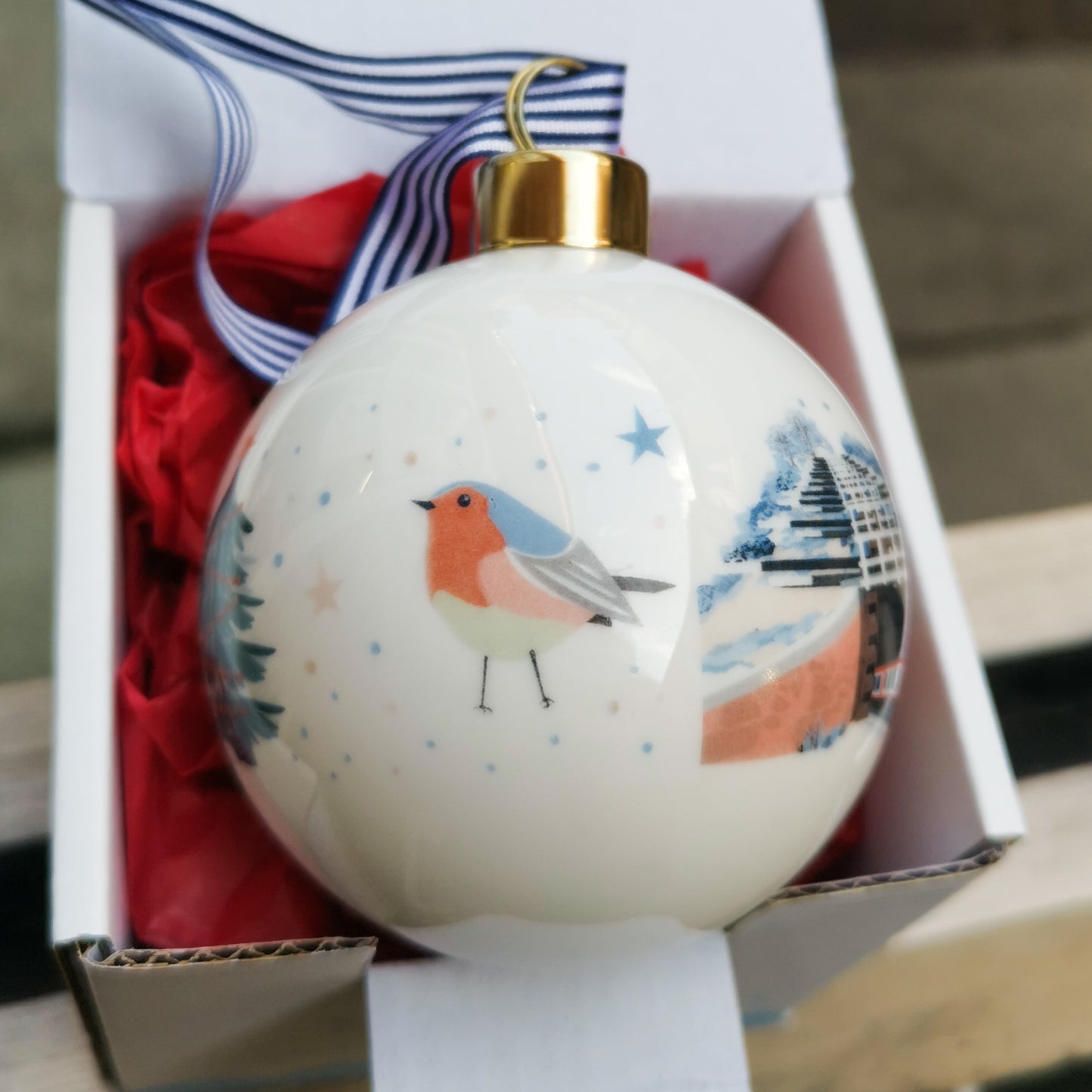Devizes Our Winter Wonderland Ceramic Christmas Bauble