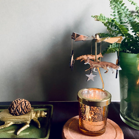 Fox and Stars Candle Carousel