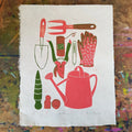 Cultivate Original Linocut Print