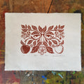 Apple Tree Man Original Linocut Print