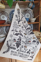 Bumblebees Tea Towel