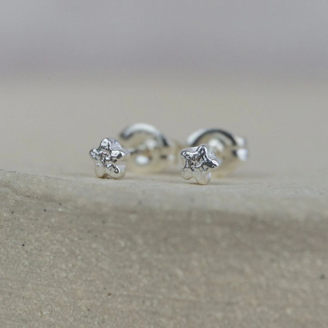 Star Sterling Silver Mini Stud Earrings