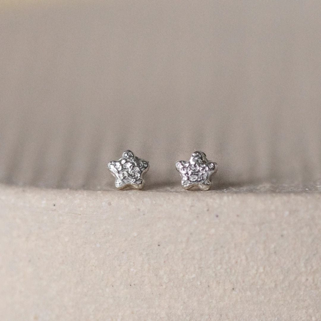 Star Sterling Silver Mini Stud Earrings