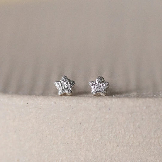 Star Sterling Silver Mini Stud Earrings