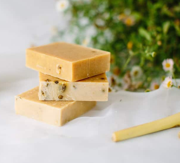 Lemongrass & Chamomile Goats Milk Soap