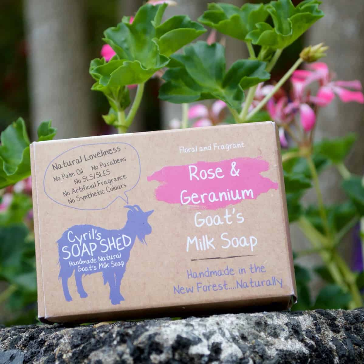Rose & Geranium Goats Milk Soap