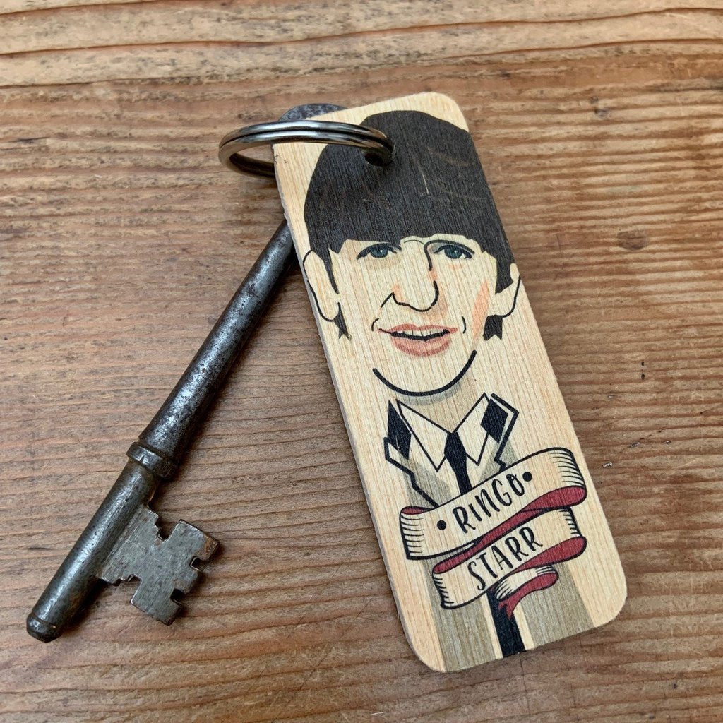 Ringo Starr Wooden Keyring