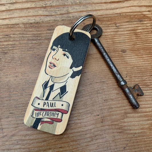 Paul McCartney Wooden Keyring